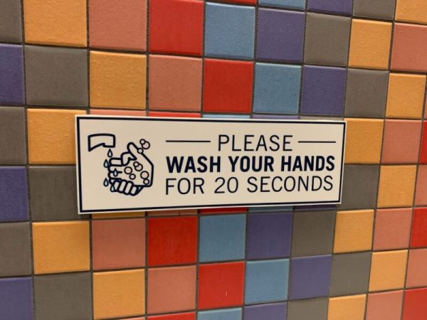 Acrylic Hand Washing Signs- Please Wash Your Hand For 20 Seconds